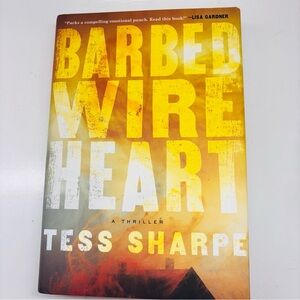 Barbed wire heart hard back book